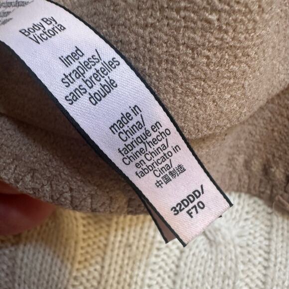 Victoria's Secret Tan Strapless Bra sz 32DDD - Picture 5 of 5